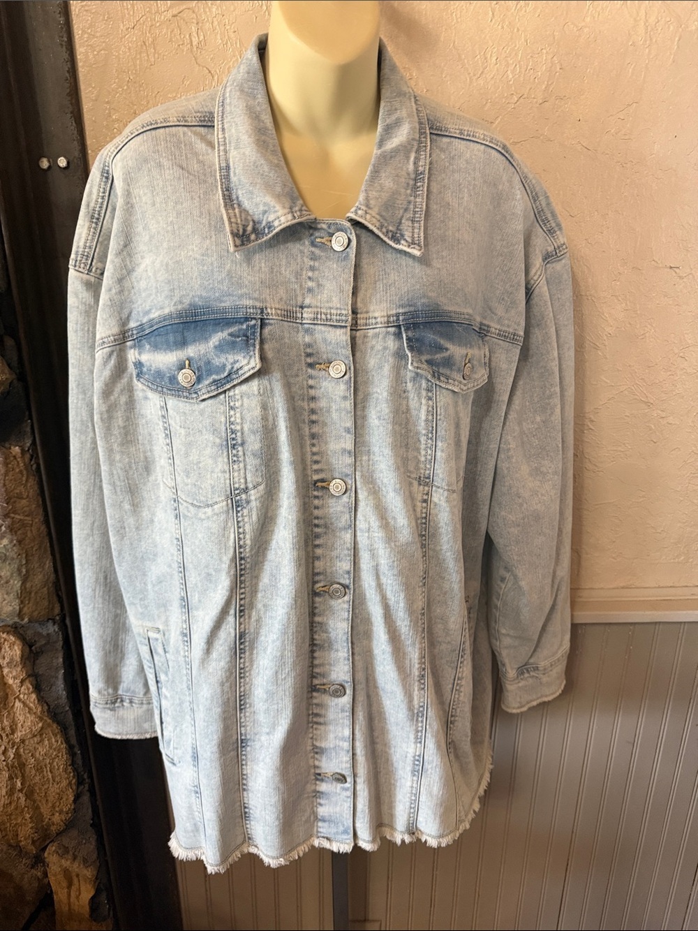 Maurices Light Blue Denim Jacket